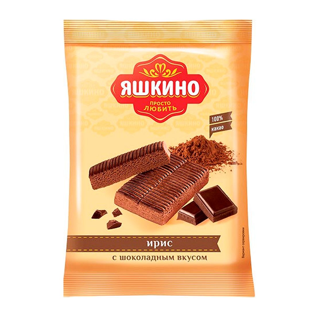 Ирис Яшкино "С шоколадным вкусом", 140 гр / Конфеты