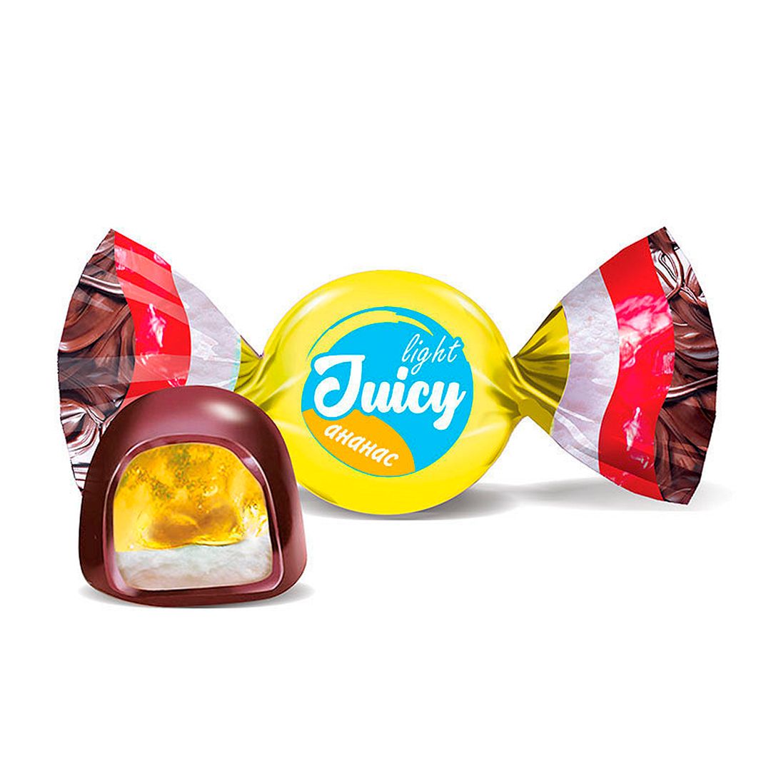 Конфеты Juicy light, ананас, 500 гр / Конфеты