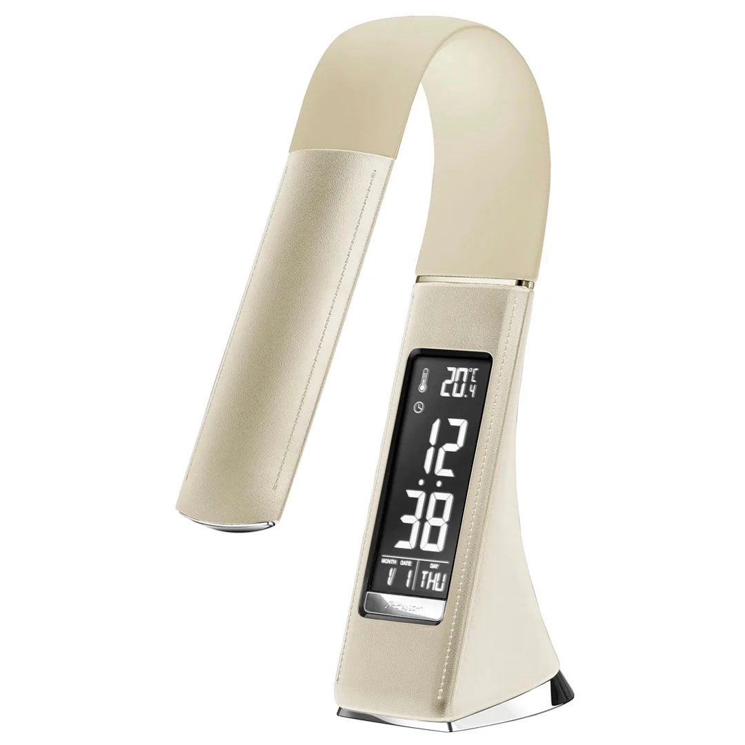 Светильник настольный Artstyle TL-219BG, на подставке, LED, сенсор. управ., часы, календарь, бежевый / Светильники настольные №4 oe.kz Светильник настольный Artstyle TL-219BG, на подставке, LED, сенсор. управ., часы, календарь, бежевый / Светильники настольные №4