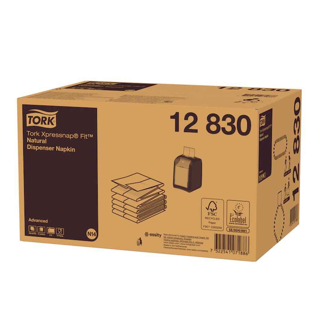 Салфетки для настольного диспенсера Tork Xpressnap Fit, 2-х слойные, крафт / Салфетки бумажные №3