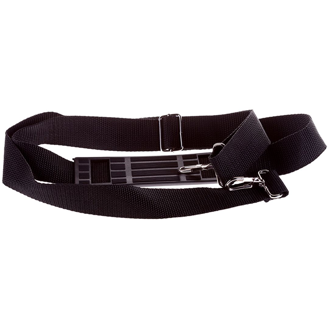 Портфель деловой OfficeSpace "Rotterdam", 3 отделения, люкс кожзам, с ремнем, черный / Папки-портфели из кожзама и ткани №2