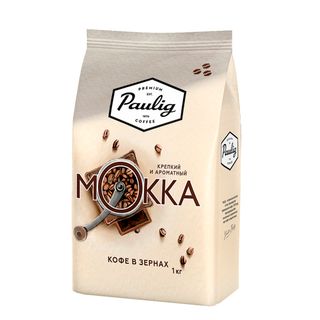 Кофе в зернах Paulig "Mokka", средней обжарки, 1000 гр / Кофе зерновой