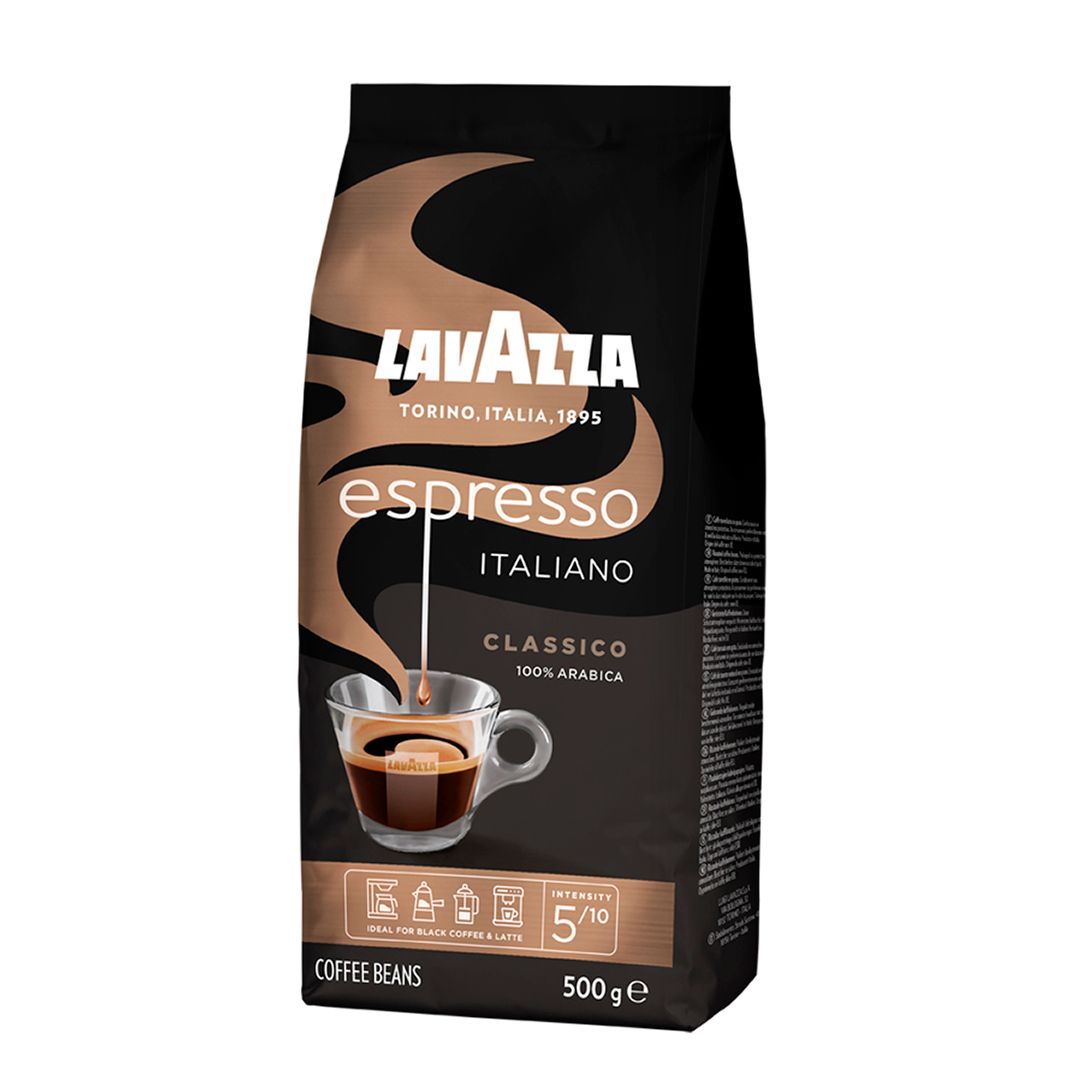 Кофе в зернах Lavazza Caffe Espresso, средней обжарки, 500 гр / Кофе зерновой №3