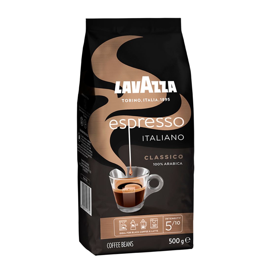 Кофе в зернах Lavazza Caffe Espresso, средней обжарки, 500 гр / Кофе зерновой №2