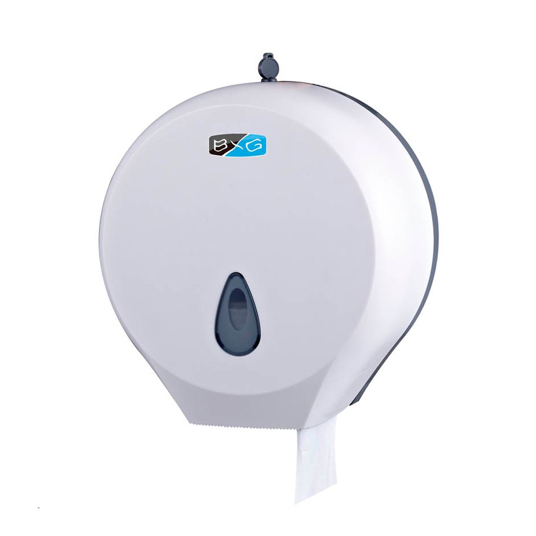 Диспенсер для рулонной туалетной бумаги BXG PD-8002, пластик ABS, белый / Диспенсеры для туалетной бумаги