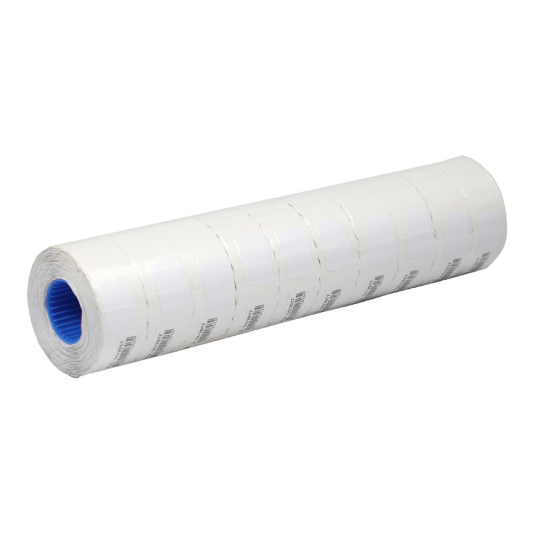 Этикет-ценник OfficeSpace, волнистые, 26 мм*16 мм, 800 шт. в рулоне, белый / Этикет-пистолеты, этикет-лента №3