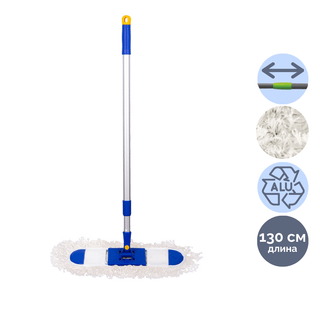 Швабра рамка хлопковая OfficeClean Professional, телескопическая ручка 75-130 см / Швабры и комплекты