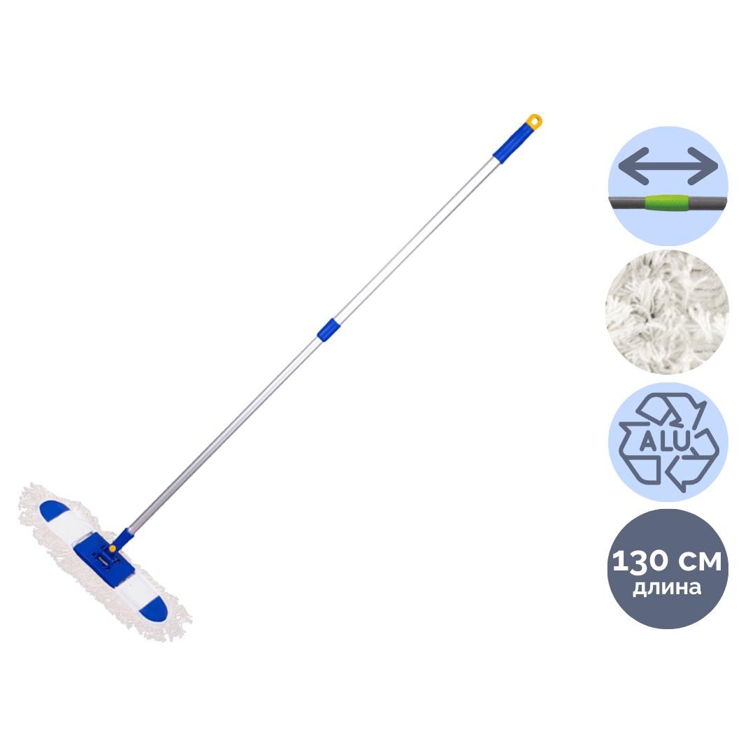 Швабра рамка хлопковая OfficeClean Professional, телескопическая ручка 75-130 см / Швабры и комплекты