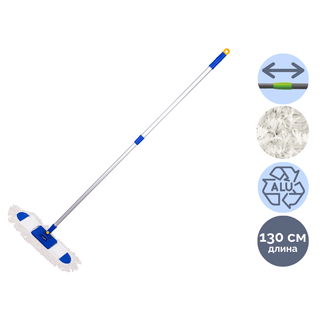 Швабра рамка хлопковая OfficeClean Professional, телескопическая ручка 75-130 см / Швабры и комплекты