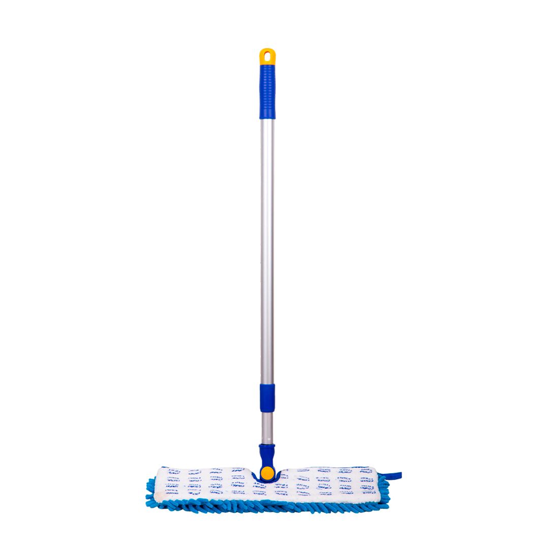 Швабра для пола из микрофибры OfficeClean Professional, двусторонняя, рукоятка 75-130 см / Швабры и комплекты №3