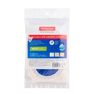 Запаска для швабры-рамки OfficeClean Professional, хлопок, размер 40*11 см, белая / Швабры и комплекты