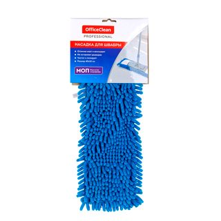 Запаска для швабры OfficeClean Professional, микрофибра, внутренний размер 40*10 см, синий / Швабры и комплекты