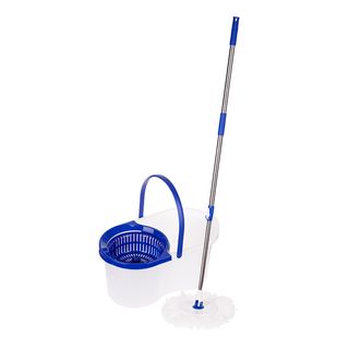 Комплект для уборки OfficeClean Professional, с функцией самоотжим, ведро+швабра с круглой насадкой / Швабры и комплекты