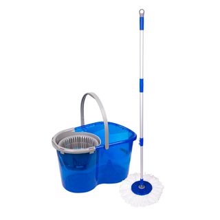 Комплект для уборки OfficeClean Professional, с функцией самоотжим, ведро+швабра с 2 насадками / Швабры и комплекты