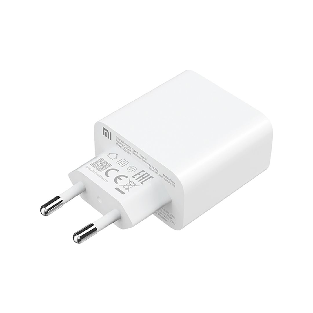 Универсальное зарядное устройство Xiaomi Mi, 33W Wall Charger, Type-A + Type-C, белый