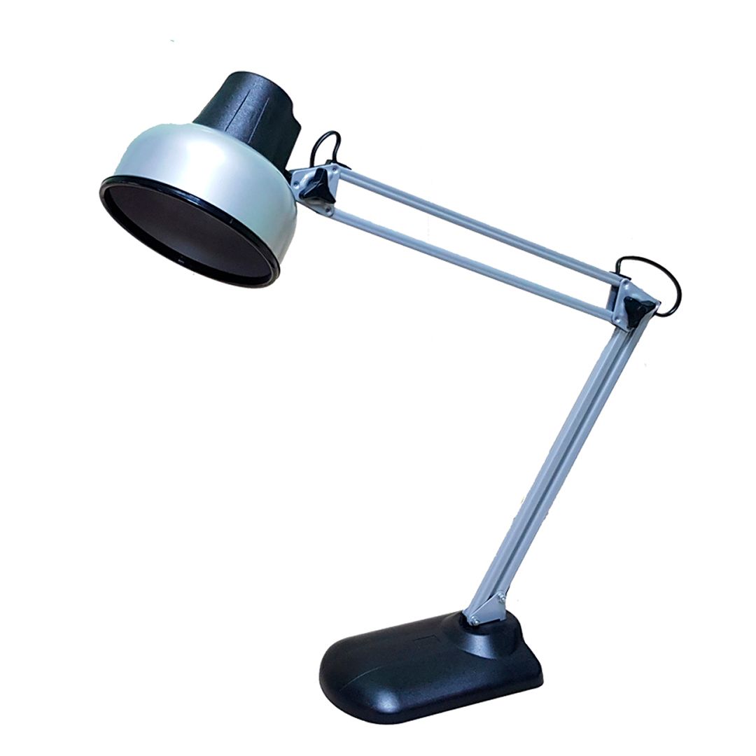 Светильник настольный Трансвит "Бета +", на подставке, черный/серый металлик / Светильники настольные