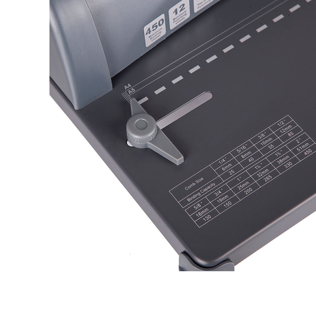 Переплетная машина OfficeSpace BM124 "Perfect bind", пластиковая пружина, переплет макс, 450 листов / Переплетные машины №6