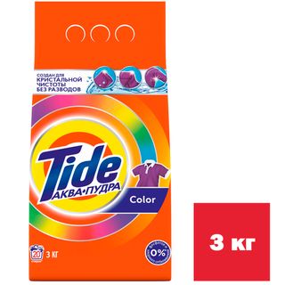 Кір жуғыш ұнтақ Tide Автомат "Color", 3 кг, жұмсақ қаптама / Кір жуғыш ұнтақтар