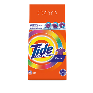 Кір жуғыш ұнтақ Tide Автомат "Color", 3 кг, жұмсақ қаптама / Кір жуғыш ұнтақтар oe.kz Кір жуғыш ұнтақ Tide Автомат "Color", 3 кг, жұмсақ қаптама / Кір жуғыш ұнтақтар