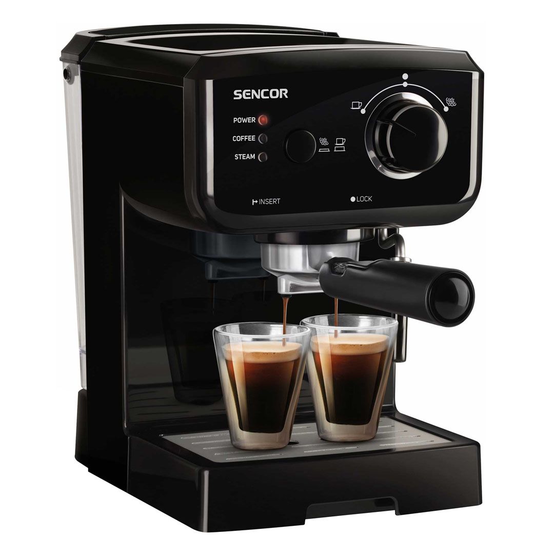Кофеварка Sencor SES 1710BK, рожковая, капучино и эспрессо, 1,5 л, черная / Кофеварки	 №2