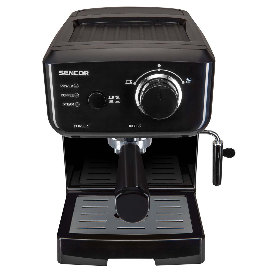 Кофеварка Sencor SES 1710BK, рожковая, капучино и эспрессо, 1,5 л, черная / Кофеварки	 №3