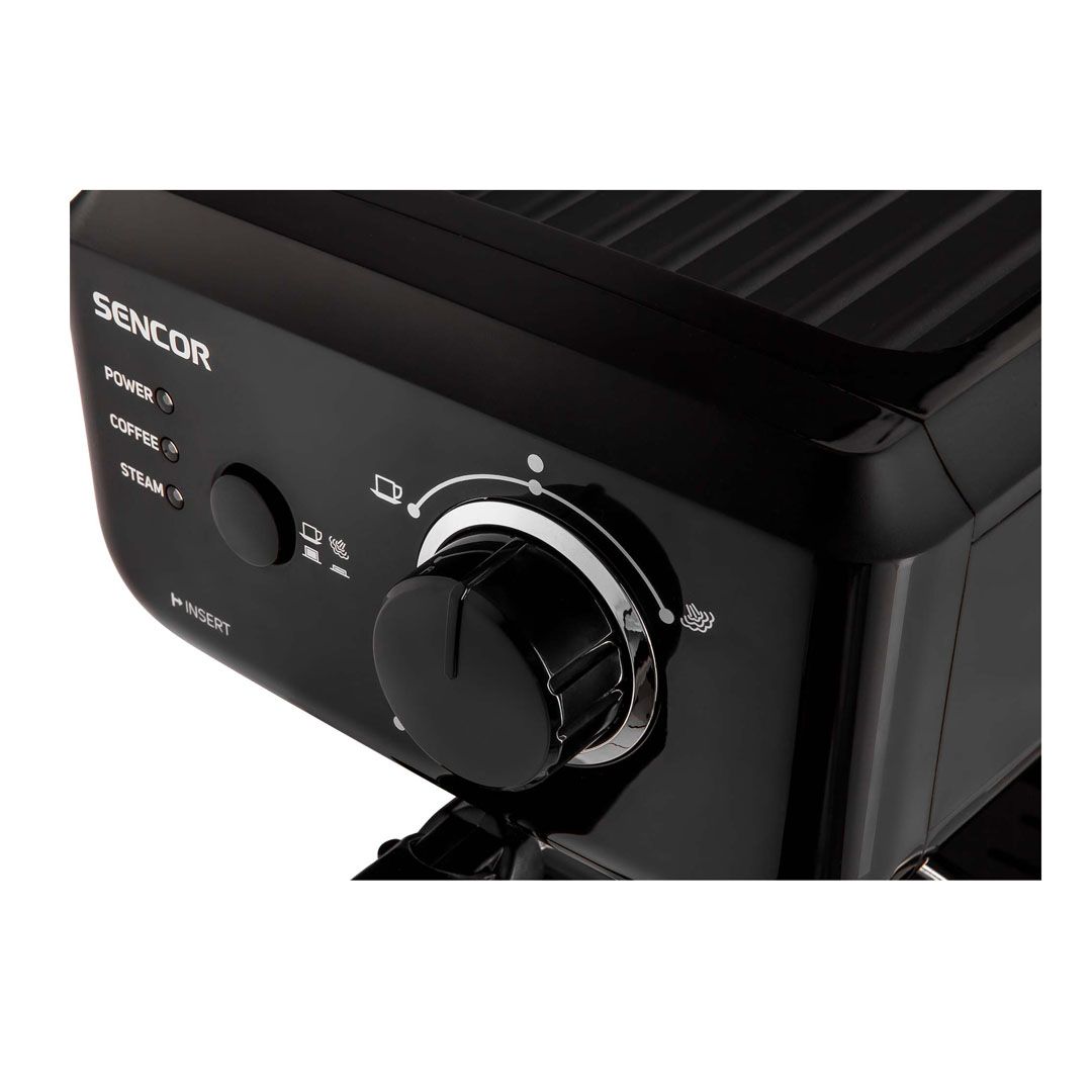 Кофеварка Sencor SES 1710BK, рожковая, капучино и эспрессо, 1,5 л, черная / Кофеварки	 №6
