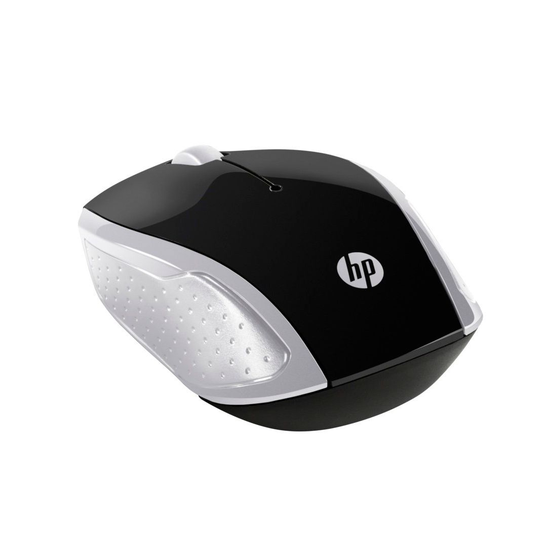 Мышь беспроводная HP 200, USB, 3 кнопки, 1000 dpi, оптическая, серебристая / Мыши беспроводные №2