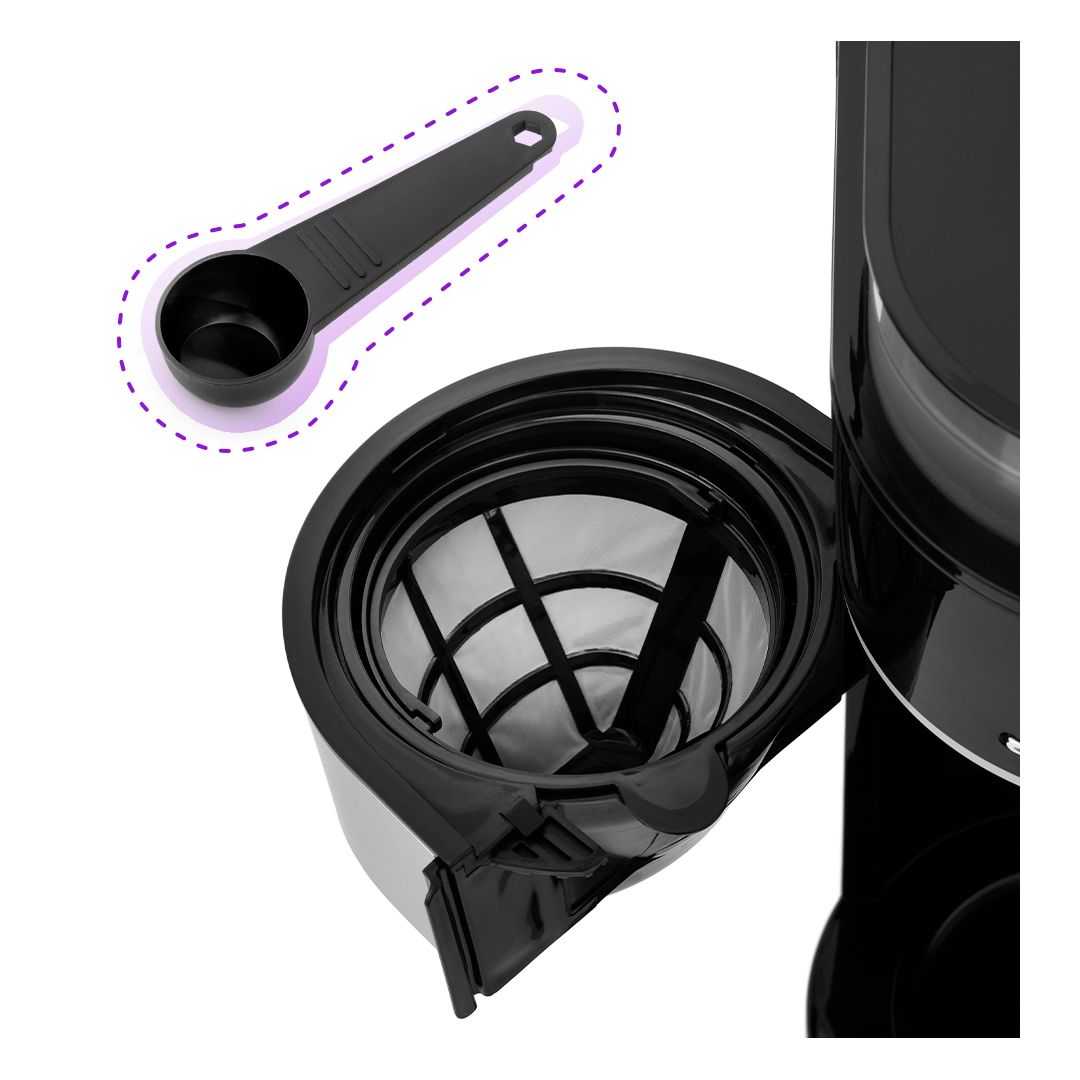 Кофемашина Kitfort KT-737, зерновой и молотый, серо-черная / Кофемашины	 №7