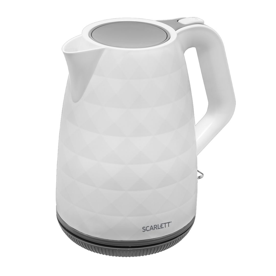 Электрический чайник Scarlett SC-EK18P49, 1,7 л, белый с серым / Чайники	