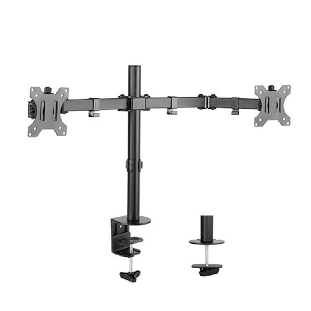 Крепление для 2-х мониторов настольный Brateck LDT12-C024N, диагональ экрана 13"-32" / Кронштейны