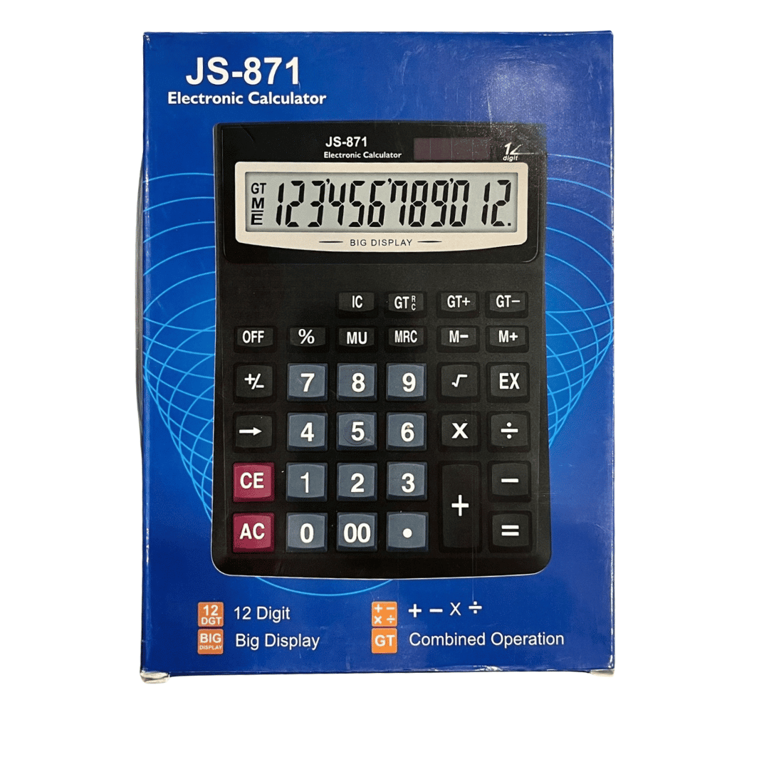 Калькулятор настольный Ronbon "js871", 12 разрядов, 205*150*30 мм, черный / Калькуляторы настольные №3 oe.kz Калькулятор настольный Ronbon "js871", 12 разрядов, 205*150*30 мм, черный / Калькуляторы настольные №3