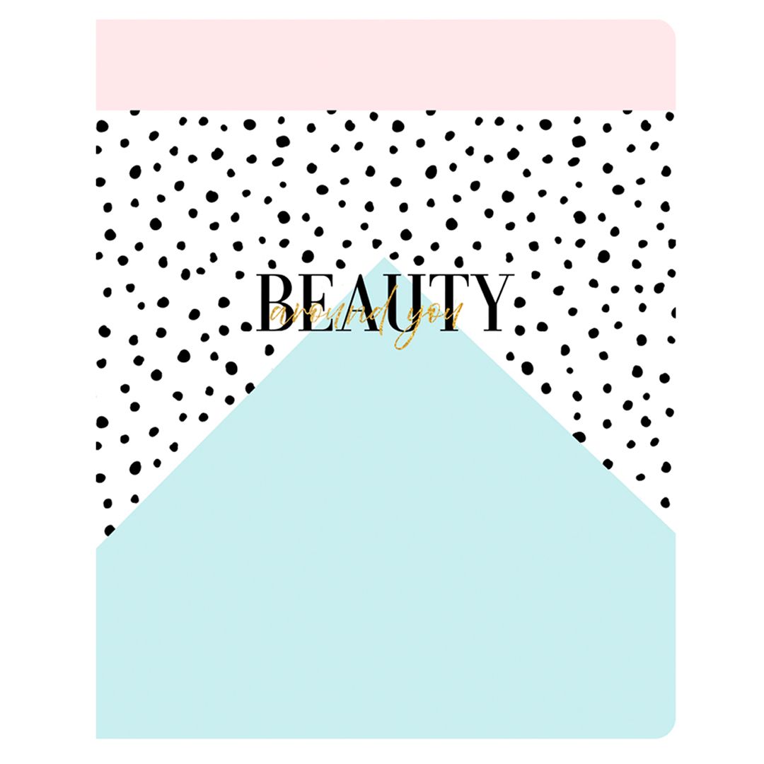 Тетрадь Greenwich Line "Beauty shapes", А5, 48 листов, в клетку, тиснение фольгой, на скрепке / Тетради №3