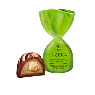Конфеты O'Zera, пралине, c цельным фундуком, 500 гр / Конфеты