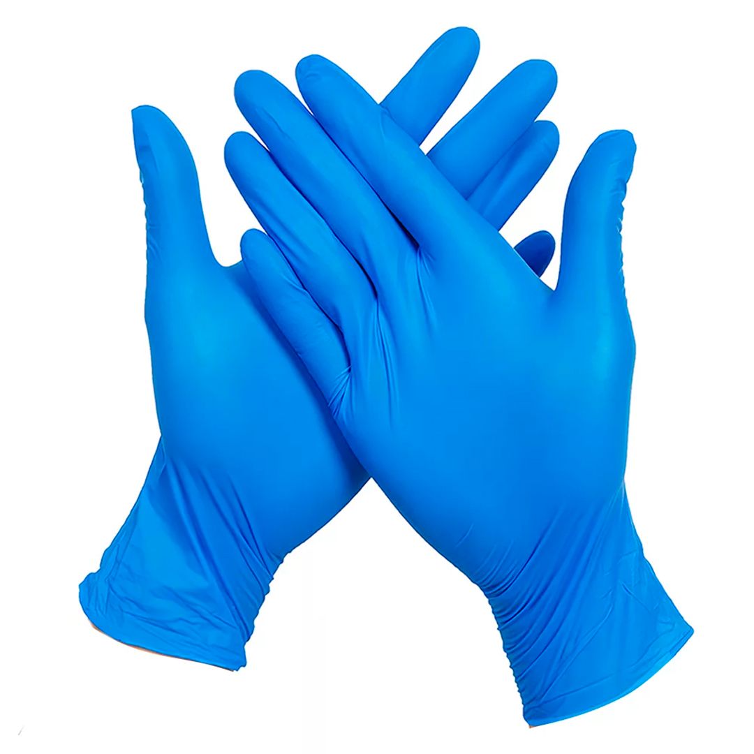 Перчатки нитриловые, нестерильные, размер M, синие, 300 шт/упак / Перчатки