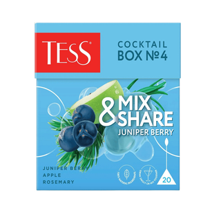 Шай Tess "Cocktail Box №4" Арша, жасыл шай, орташа жапырақты, 20 пирамидка / Қалташалардағы шай