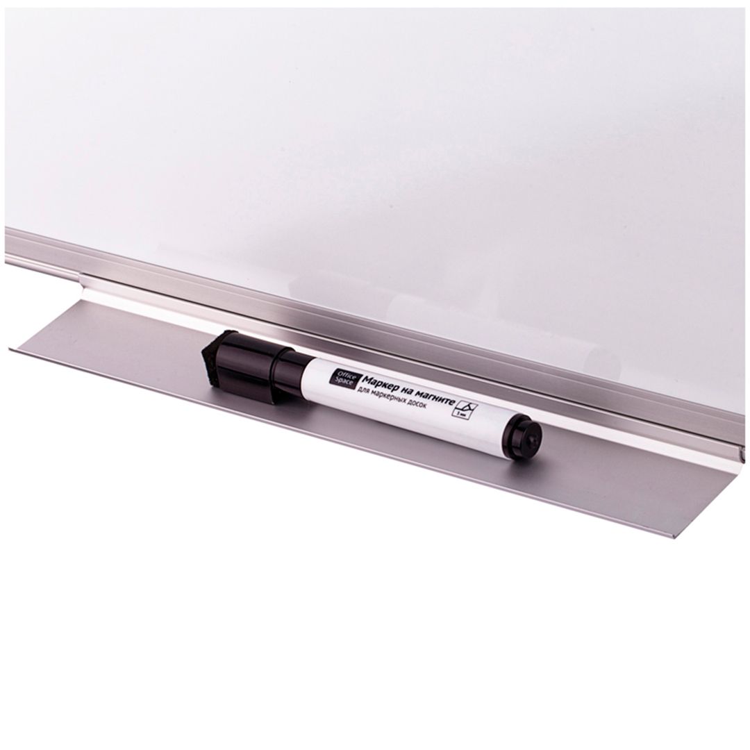 Доска магнитно-маркерная OfficeSpace, размер 45*60 см, с полочкой для аксессуаров / Магнитно-маркерные доски №2