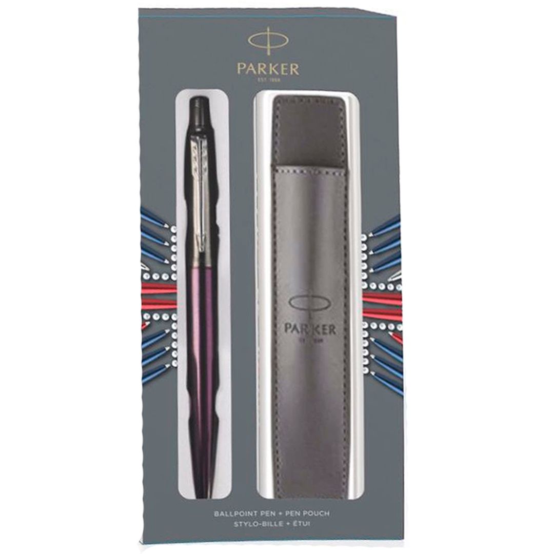 Набор подарочный Parker "Jotter Victoria Violet CT", ручка шариковая 1 мм и чехол / Ручки премиум-класса №2 oe.kz Набор подарочный Parker "Jotter Victoria Violet CT", ручка шариковая 1 мм и чехол / Ручки премиум-класса №2