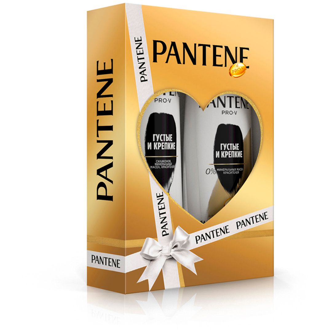 Подарочный набор Pantene "Густые и крепкие", шампунь 250 мл+бальзам 200 мл / Средства для рук №3