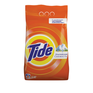 Кір жуғыш ұнтақ Tide Автомат "Альпі балғындығы", 3 кг, жұмсақ қаптама / Кір жуғыш ұнтақтар oe.kz Кір жуғыш ұнтақ Tide Автомат "Альпі балғындығы", 3 кг, жұмсақ қаптама / Кір жуғыш ұнтақтар