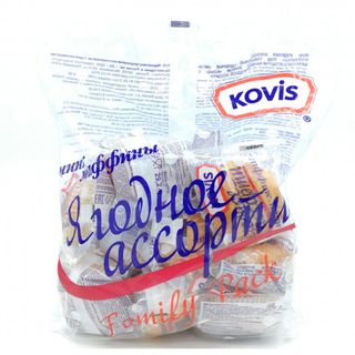 Kovis "Жидектер ассортиі" мини-маффиндері, 470 гр / Печенье, вафлилер, крекерлер