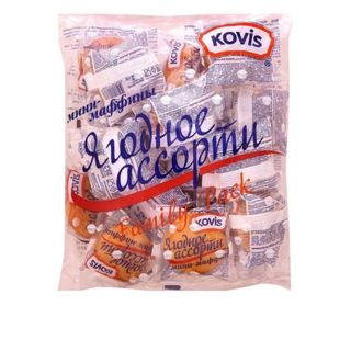 Kovis "Жидектер ассортиі" мини-маффиндері, 470 гр / Бисквиттер, круассандар, маффиндер oe.kz Kovis "Жидектер ассортиі" мини-маффиндері, 470 гр / Бисквиттер, круассандар, маффиндер