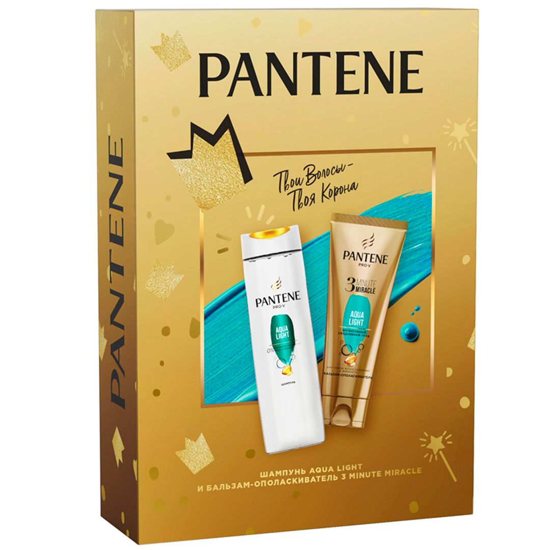 Подарочный набор Pantene "Aqua Light", шампунь 250 мл + бальзам-ополаскиватель, 200 мл / Средства для рук
