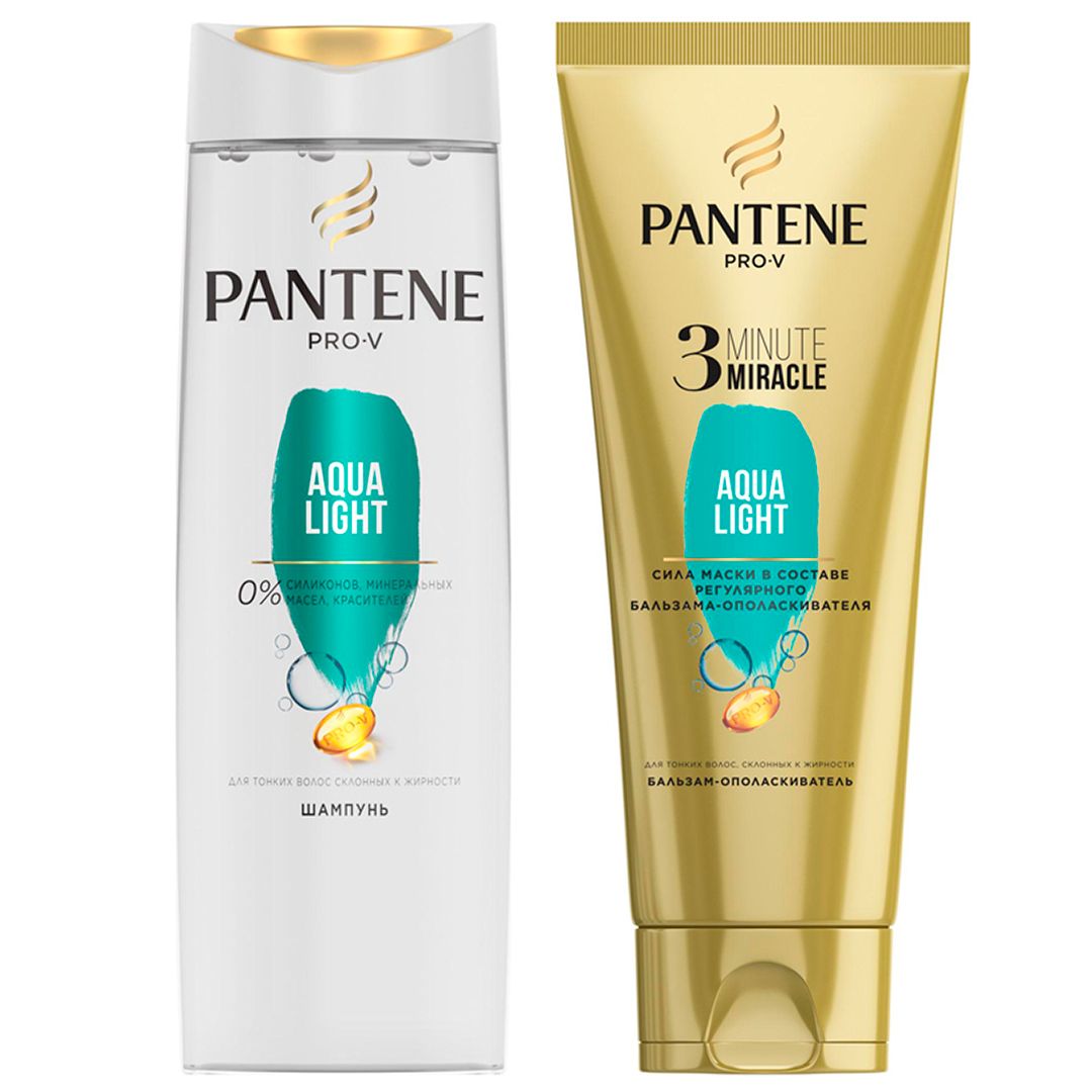 Подарочный набор Pantene "Aqua Light", шампунь 250 мл + бальзам-ополаскиватель, 200 мл / Средства для рук №2