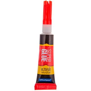 Клей секундный OfficeSpace "Super Glue", 3 гр / Клей универсальный