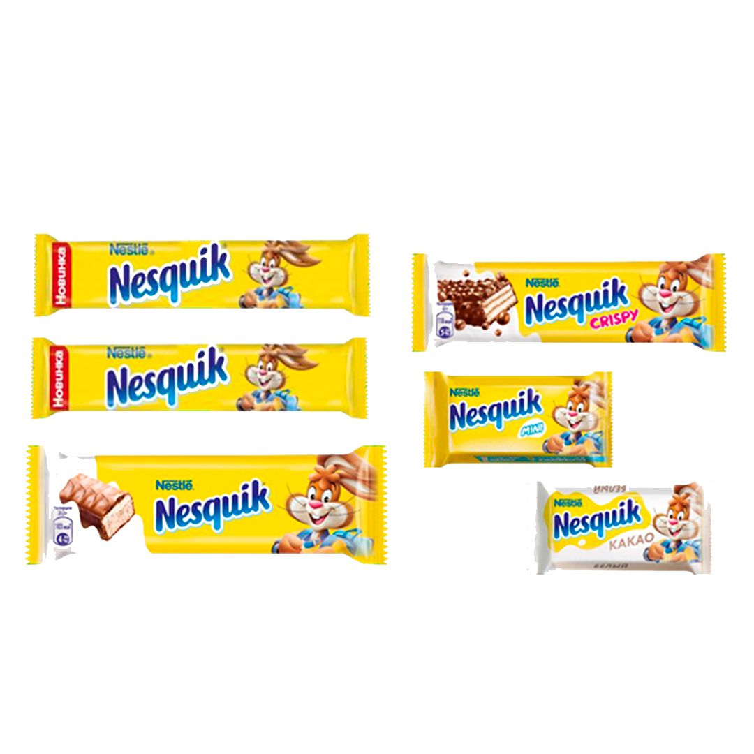 Новогодний подарок Nestle Nesquik c карточной игрой "Угадай-ка", 134 гр / Новогодние подарки №2