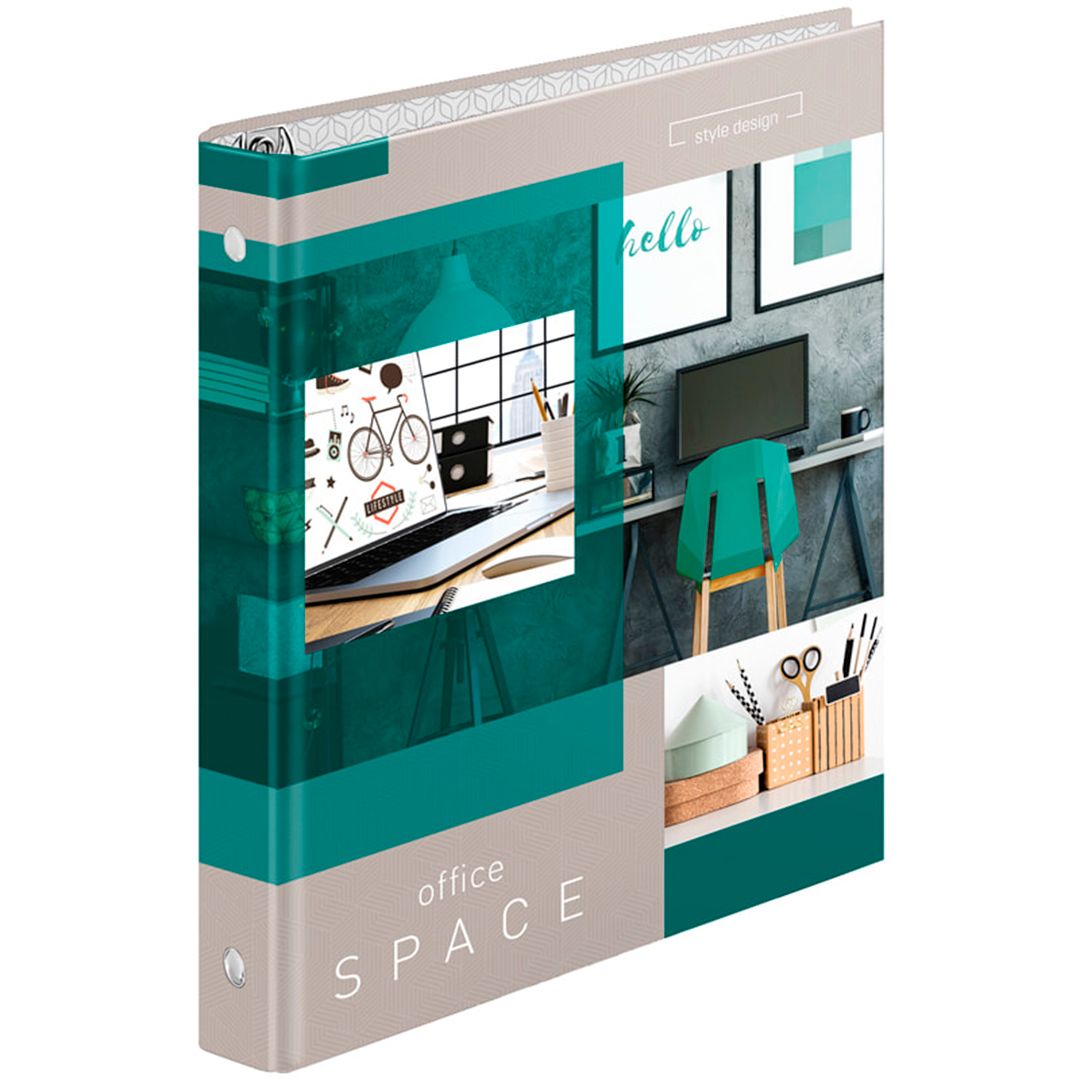 Тетрадь ArtSpace "Офис. Office space", А5, 160 листов, в клетку, на кольцах / Тетради №2