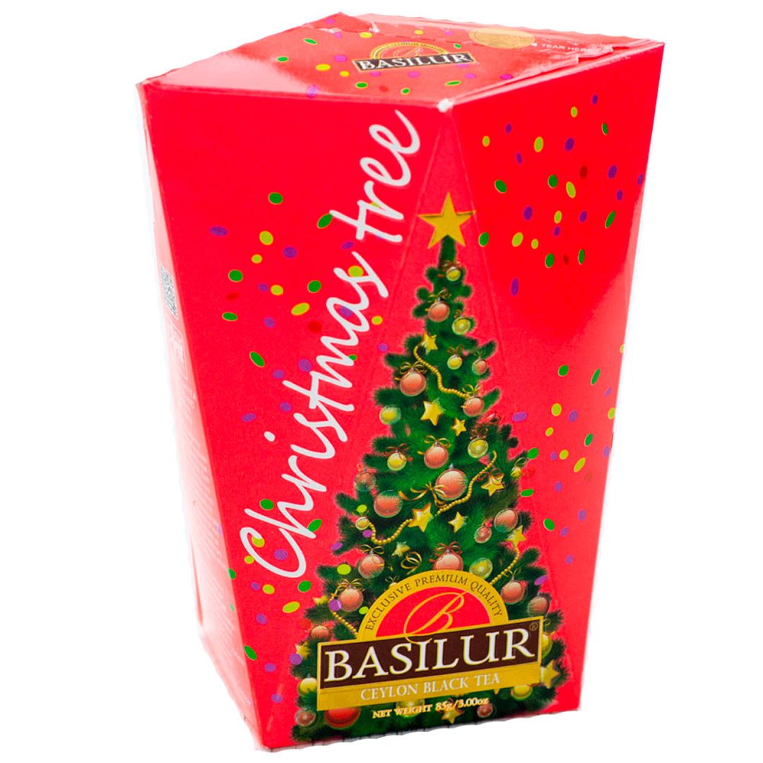 Чай Basilur Christmas Tree Red, черный чай, 85 гр, листовой / Чай листовой