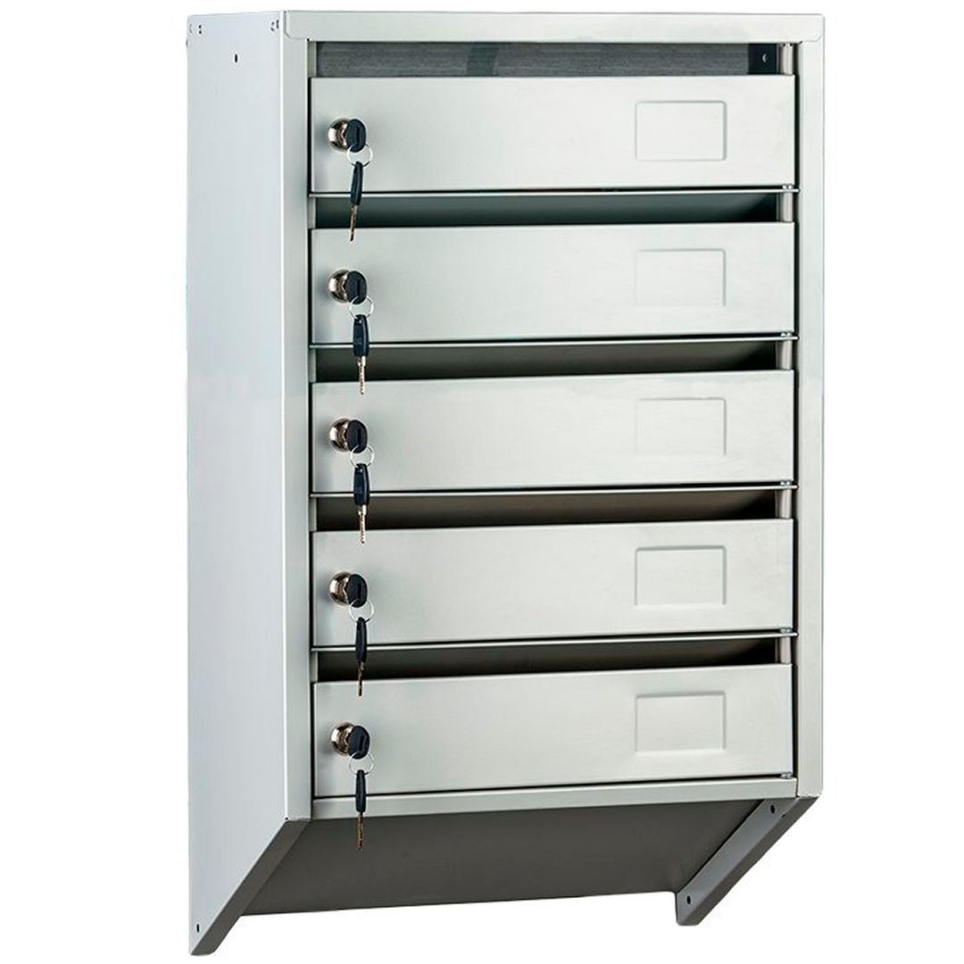 Почтовый ящик Промет "Практик PВ-5C KL", 390*200*530/730 мм / Архивные шкафы