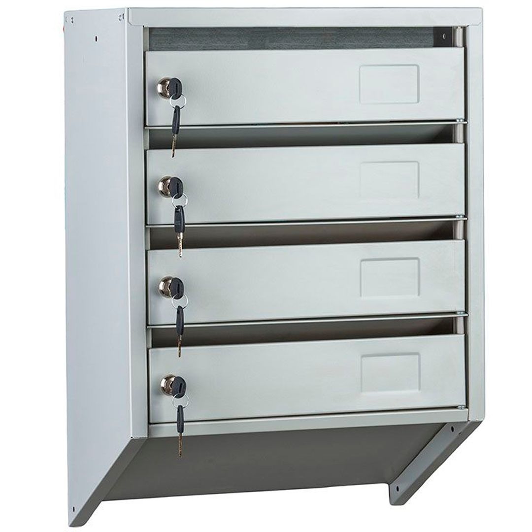 Почтовый ящик Промет "Практик PВ-4C KL", 390*200*430/630 мм / Архивные шкафы