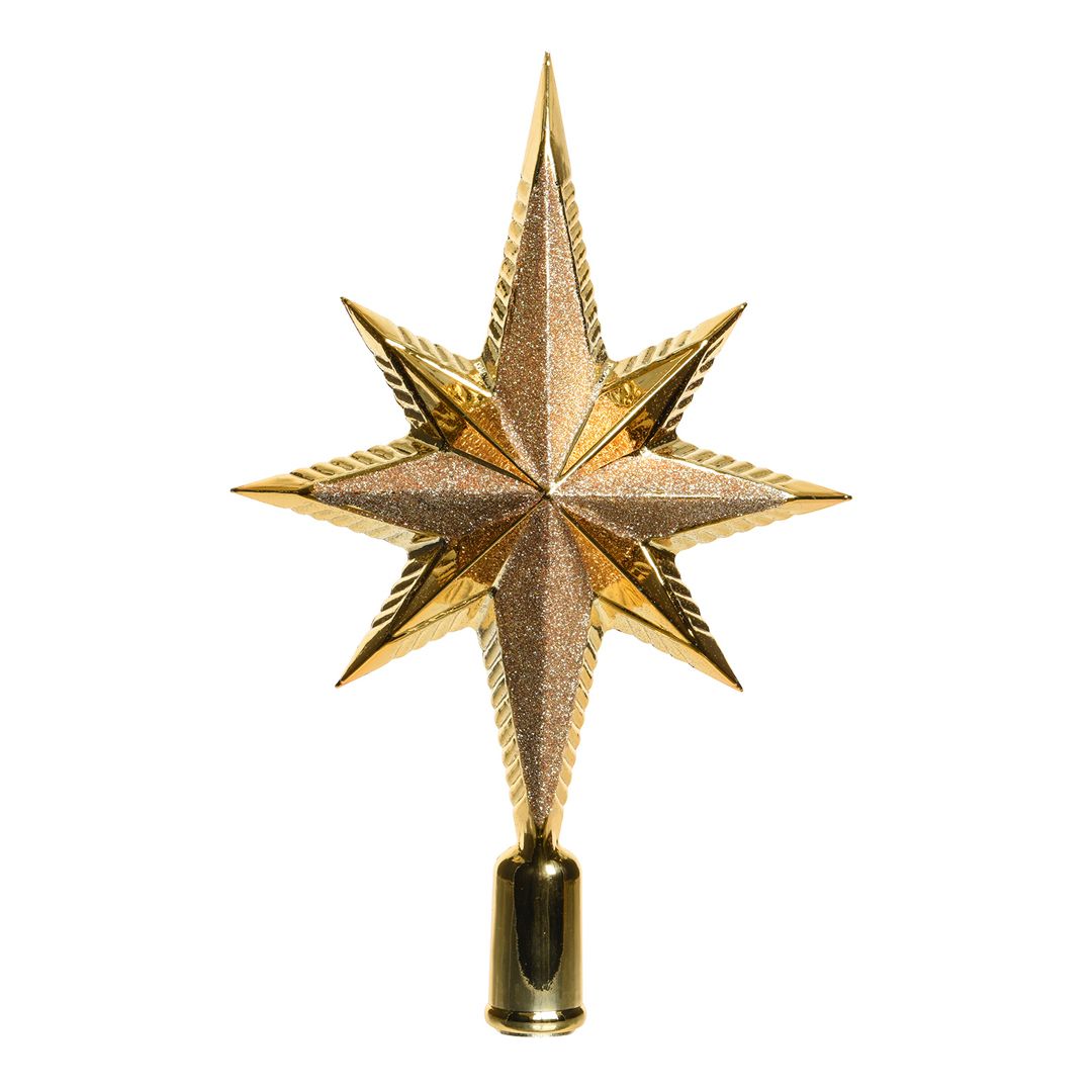 Звезда на елку, 255 мм, золотистая / Елочные украшения oe.kz Звезда на елку, 255 мм, золотистая / Елочные украшения